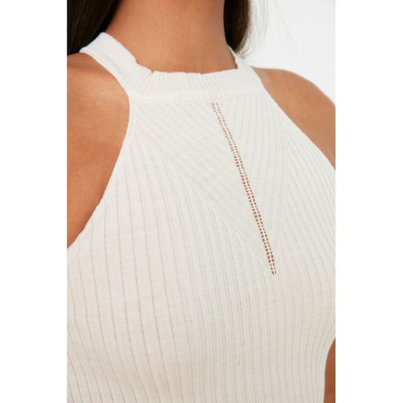 NWT Trendyol Women Regular fit Crew neck Knit Blouse - Picture 4 of 8